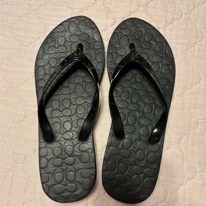 Coach Abbigail rubber flip-flop sandals Size 5-6